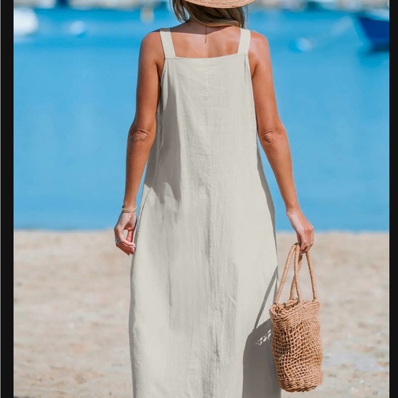 Cupshe Cream Maxi Dress - Picture 4 of 5
